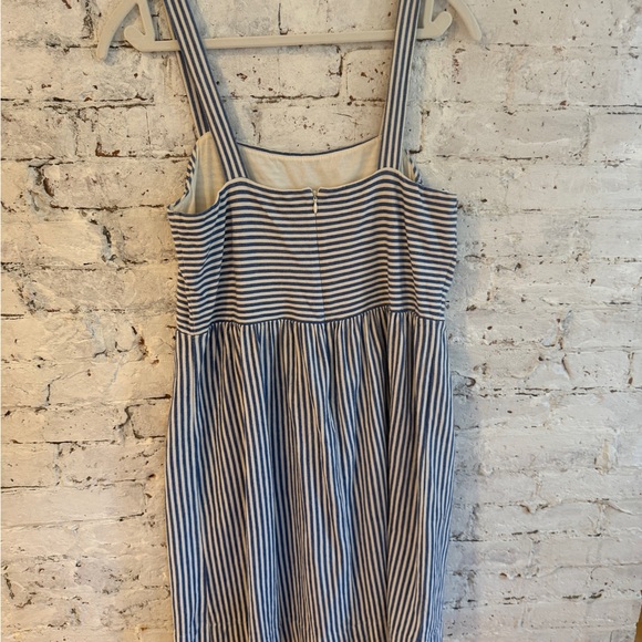 LOFT Navy and White Striped Tank Top - Picture 2 of 3